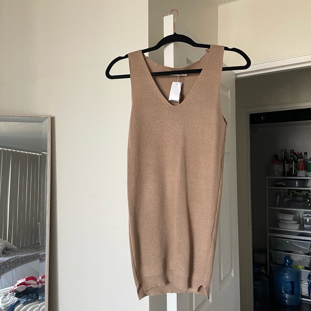 LF Tan Sleeveless Knit Top/Dress
